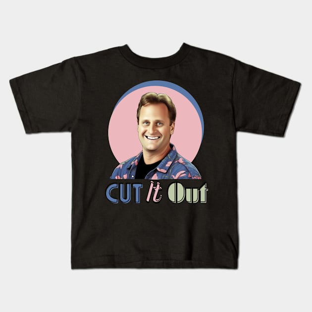 Retro Cut It Out 90s Sitcom Kids T-Shirt by WearablePSA